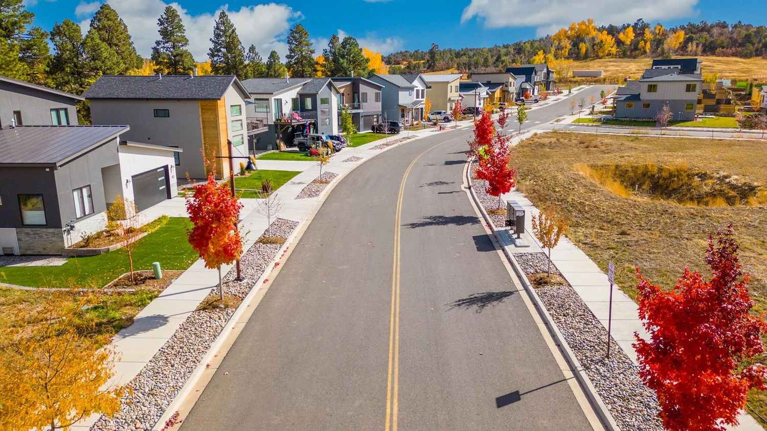 Autumn streetscape